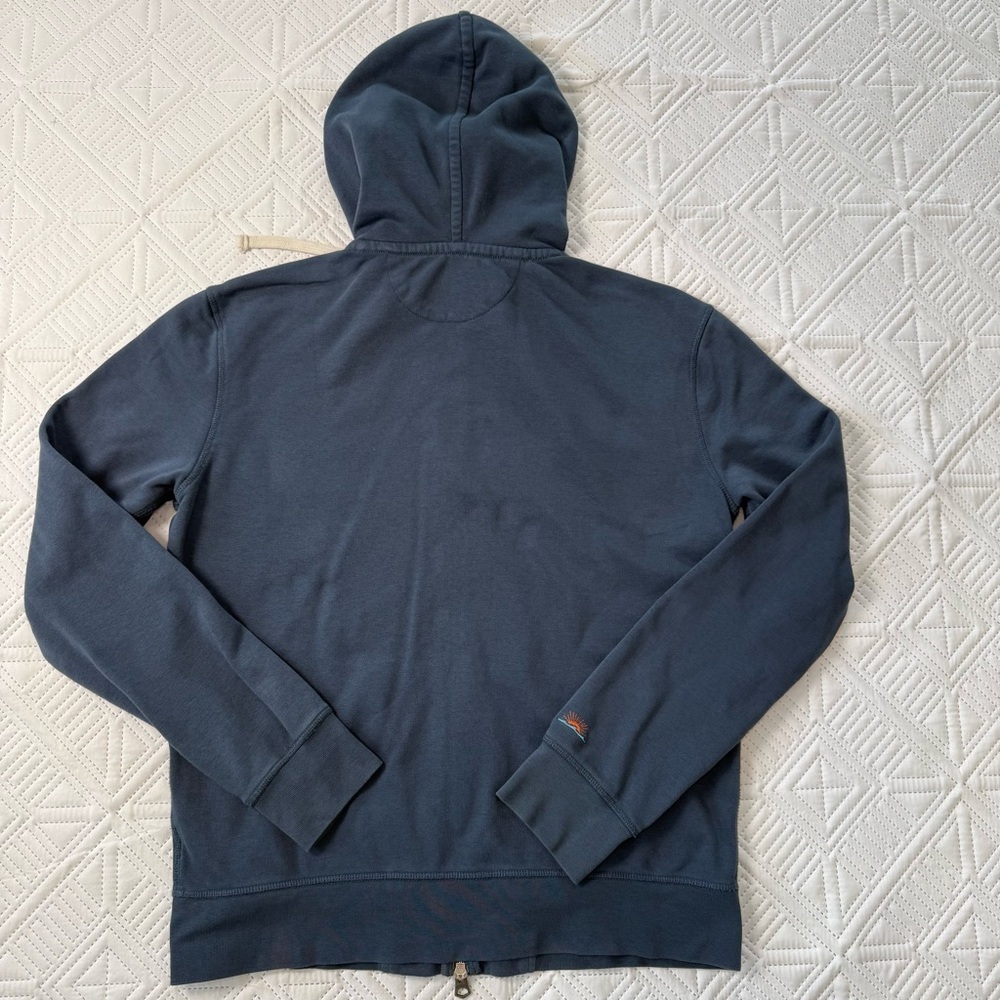 Faherty Sunwashed Vintage Fleece Sweatshirt Hoodie Full Zip Size S - Picture 6 of 8